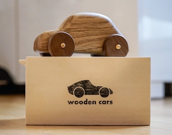 Voiture en bois, jouet en bois, jouet classique, accessoire