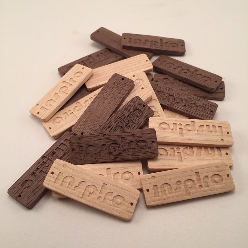 50 Etichette In Legno Incise Laser Per Bomboniere: "Thank You For Sharing Our Special Day" - 5