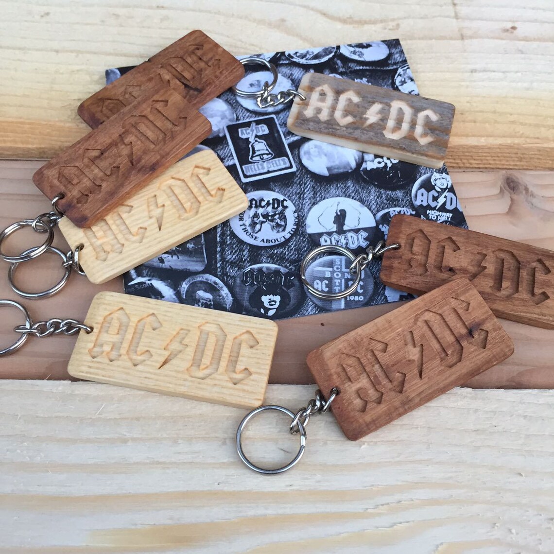 AC/DC Wooden Logo Wooden Sign Wooden Letters Wall Sign - Etsy