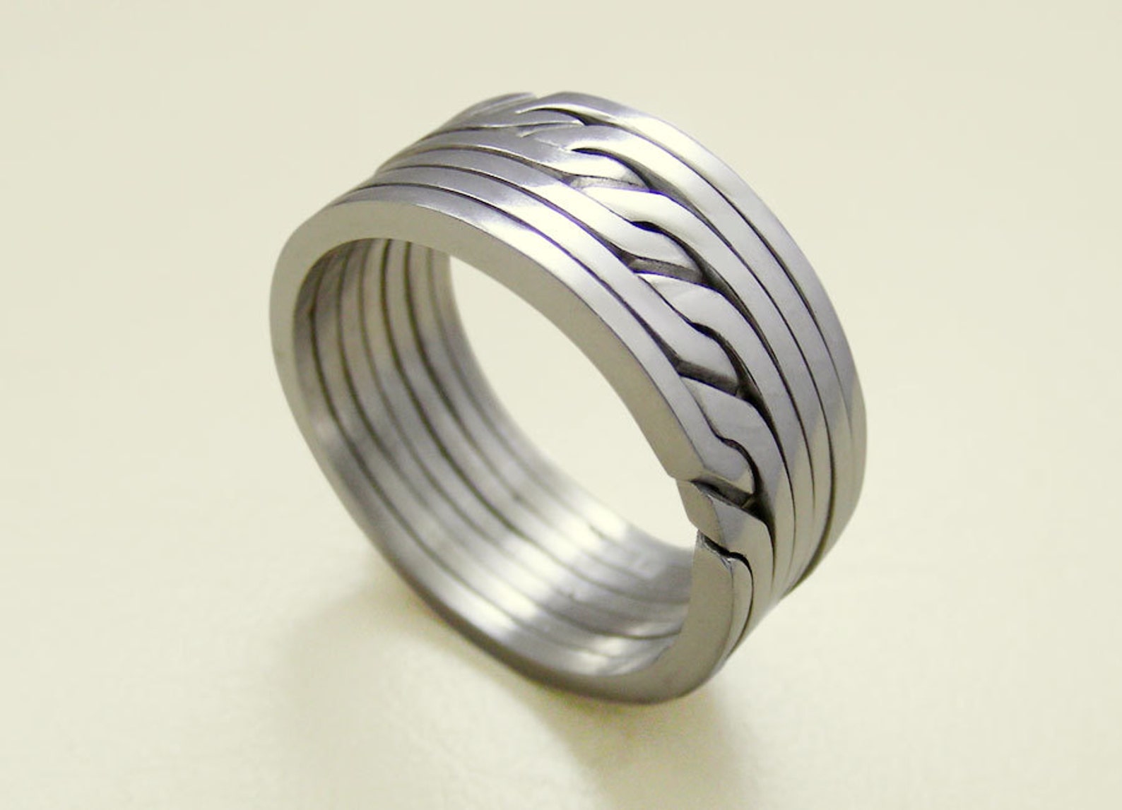 RONRING 7 Unique Puzzle Rings by PuzzleRingMaker Sterling Etsy