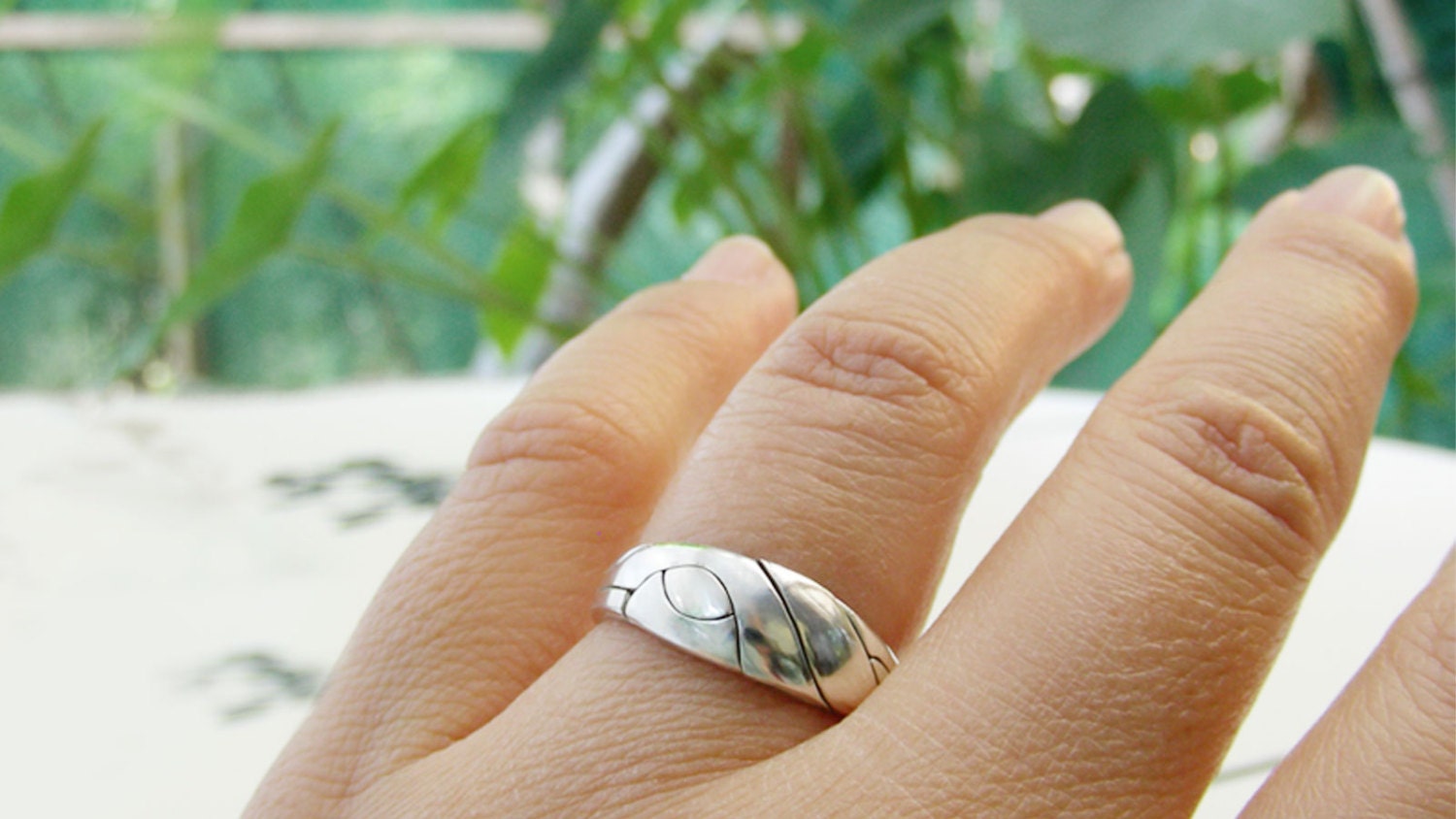 BECK 3 Band Puzzle Ring Silver or Gold Etsy