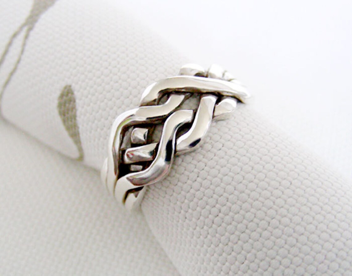 CELTIC Unique Puzzle Rings by PuzzleRingMaker Sterling Etsy