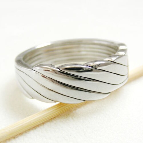 SIXTH SENSE 6 Band Puzzle Ring Silver or Gold Etsy