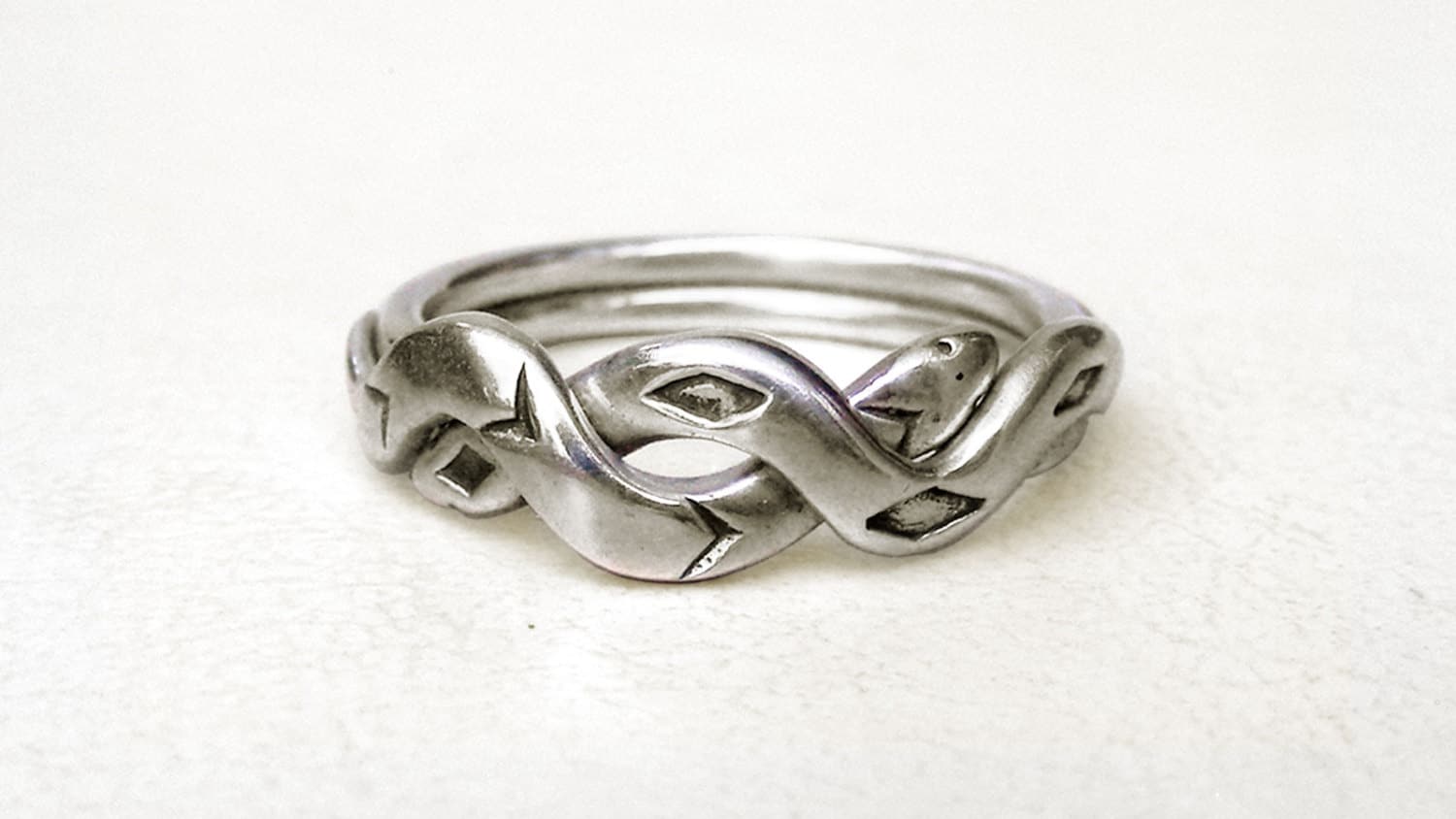 SNAKES Unique Puzzle Rings by PuzzleRingMaker Sterling Etsy