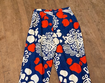 Cool TIKI pants capris Polynesian custom made vintage 60’s 70’s