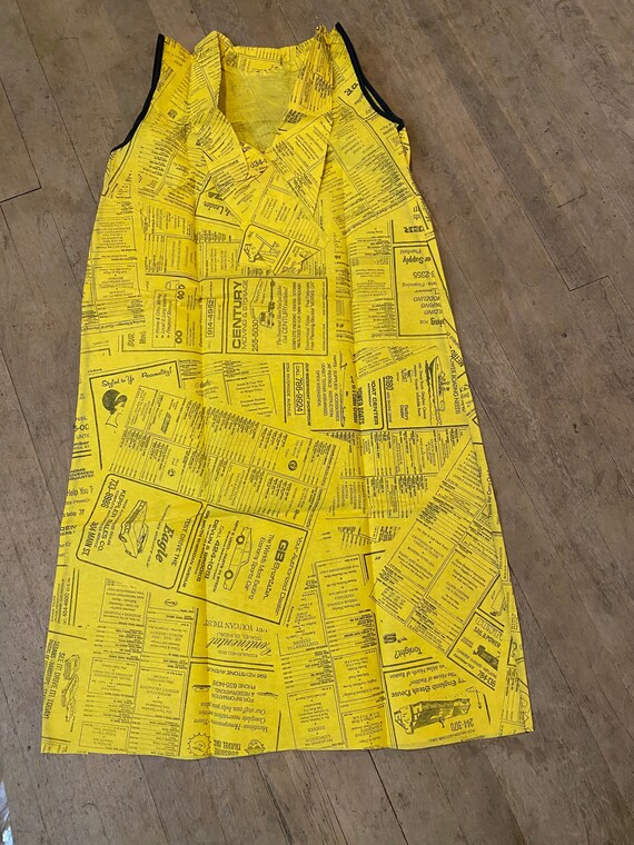 New old stock vintage 1960’s pop art yellow pages… - image 1