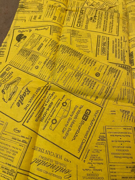 New old stock vintage 1960’s pop art yellow pages… - image 3