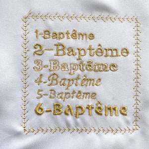 Lange de baptême 22 motifs au choix image 10