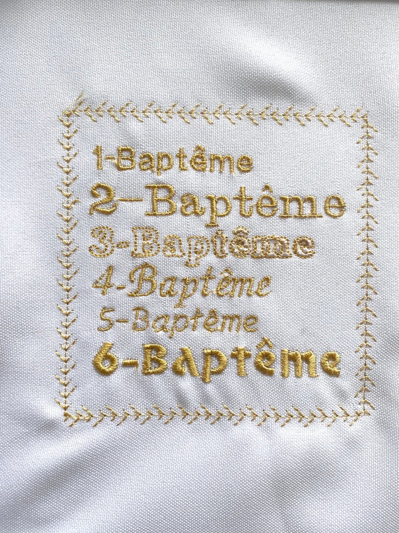 Lange de baptême 22 motifs au choix image 10