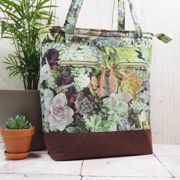 San Sebastian Shopper Tote Sewing Pattern, Instant Download Pattern, Tote Bag Pattern, Shopping Bag Pattern, Roomy Bag Pattern