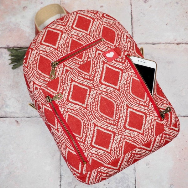 Barcelona Backpack PDF sewing pattern, bag pattern, backpack sewing pattern, PDF instant download pattern