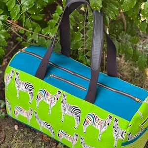 Serengeti Weekender Bag PDF sewing pattern, weekender sewing pattern, sewing, DIY, make it sewing pattern, sewing