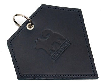 Poo Pouch Diamond 'Navy Leather'