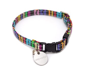 Rainbow Stripe Breakaway Cat Collar