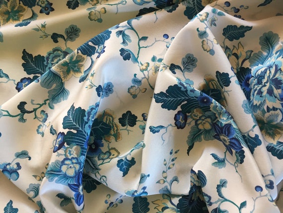 45/" 16 mommy Lilies Jade and Lime 100/% Silk fabric Crepe de Chine