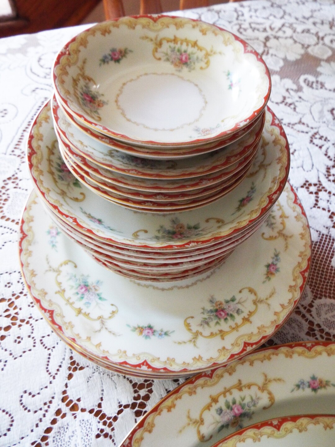 Noritake China Dishes Set Plates Dinnerware Vintage Japan 588 Etsy
