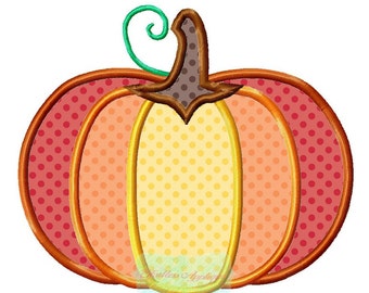 Layered Pumpkin Applique Design