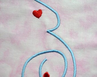 Pregnant Embroidery Design