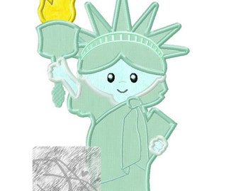 Statue of Liberty Applique Design