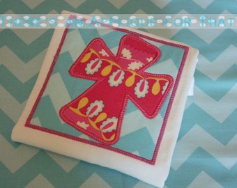 Cross in Square Applique Design