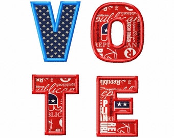 VOTE Applique Design