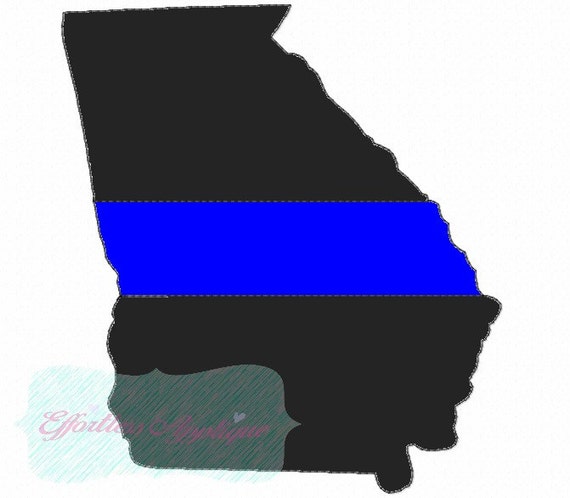 Pro Police Ga State Outline Svg Buy2 Get 1 Free Etsy