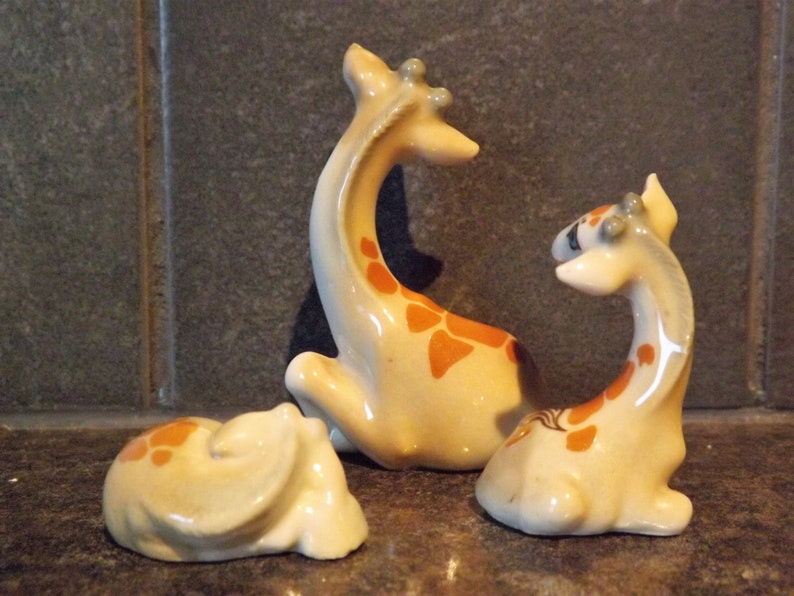 Wade Giraffe Happy Families Set Whimsie's 1978-86 | Etsy