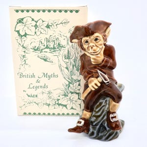 Wade British Myths & Legends Cornish Tin Mine Pixie, Limited Edition Tillverkad 1998 Perfekt