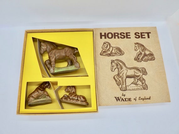Wade Rare Horse Set 2 Set of Three Boxed 1973-82 (perfect) - Etsy