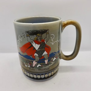 Wade Irish Blue/Green 1/2 Pint Tankard with Finn MacCould (Perfect)