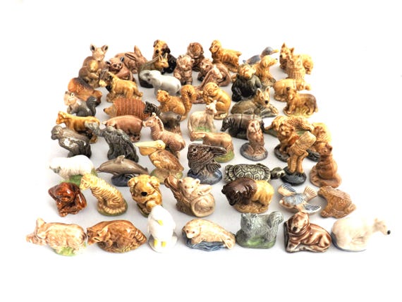 Wade Whimsie All 12 Complete Sets 1971 - 1984, 60 Whimsies