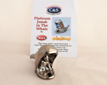 Wade Whimsie Rare Platinum Jonah in the Whale only 50 made with Certificate (Perfect)