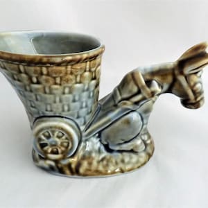 Wade Irish Donkey und Cart Planter Blau / Grün Zweite Version ohne Lücke (Perfekt)