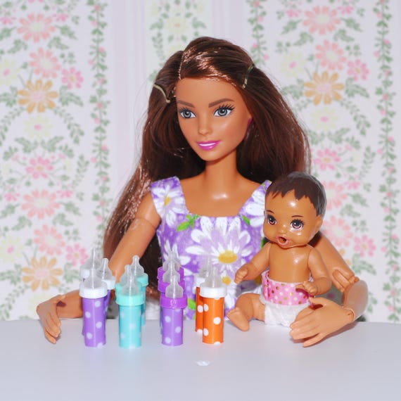 One Handmade Polka-dot Bottle for Mini Baby, Individual Baby