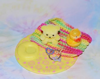 Silicone play mat set, nap pad for mini baby. Doll NOT included.