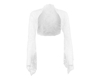 ladies white bolero cardigan