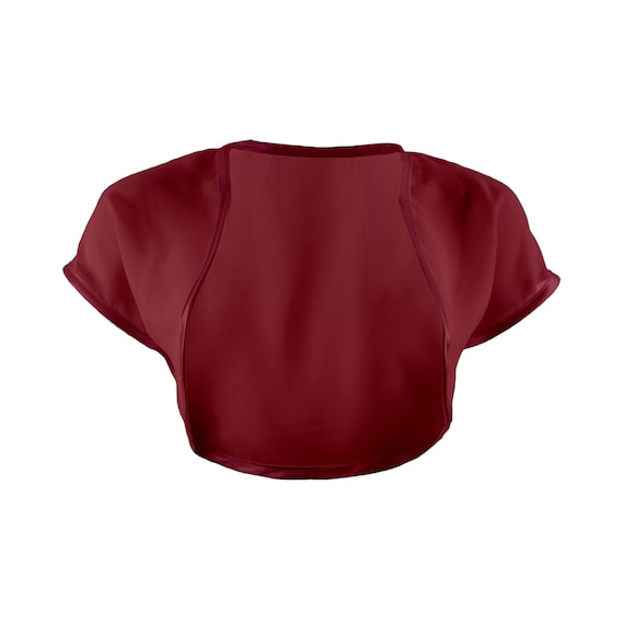 wine bolero jacket