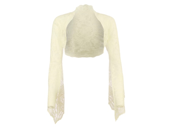 Bell Sleeve Bolero Shrug Jacket Sizes 