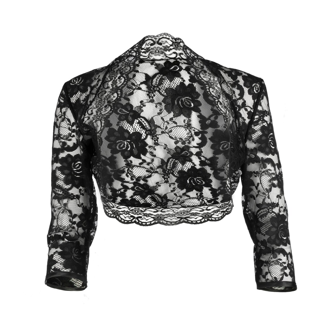 Black Lace Shrug Bolero Jacket main image 1