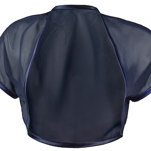 Ladies Navy Blue Chiffon Bolero Shrug Sizes 4-30