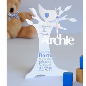Nuovo biglietto di auguri personalizzato in 3D per neonato, per una figlia, una nipote, un figlio, un pronipote, un figlioccio o quel piccolo bambino speciale.