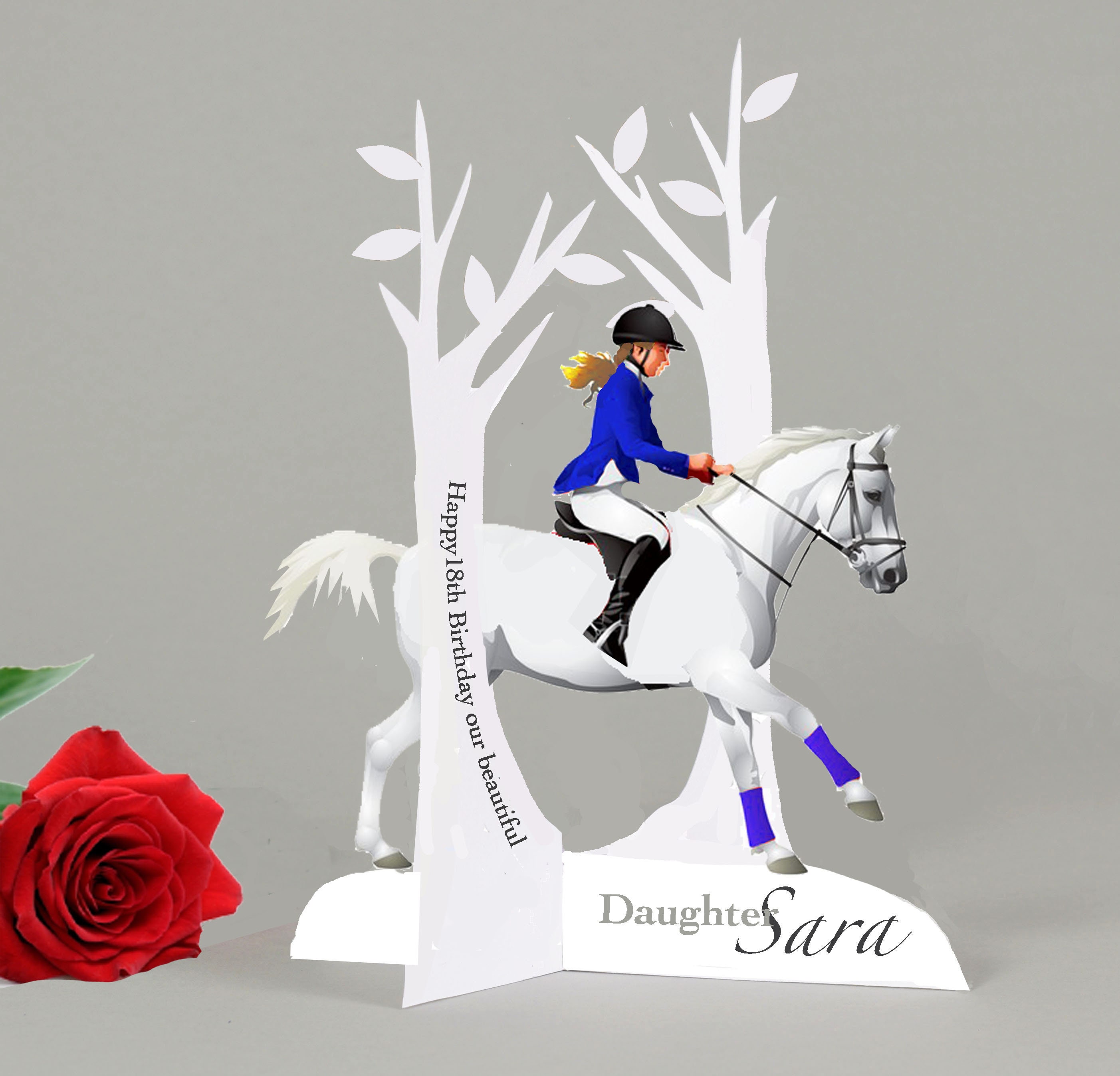 Personalised 3D Horse Riding/ Show Jumping 131418 picture