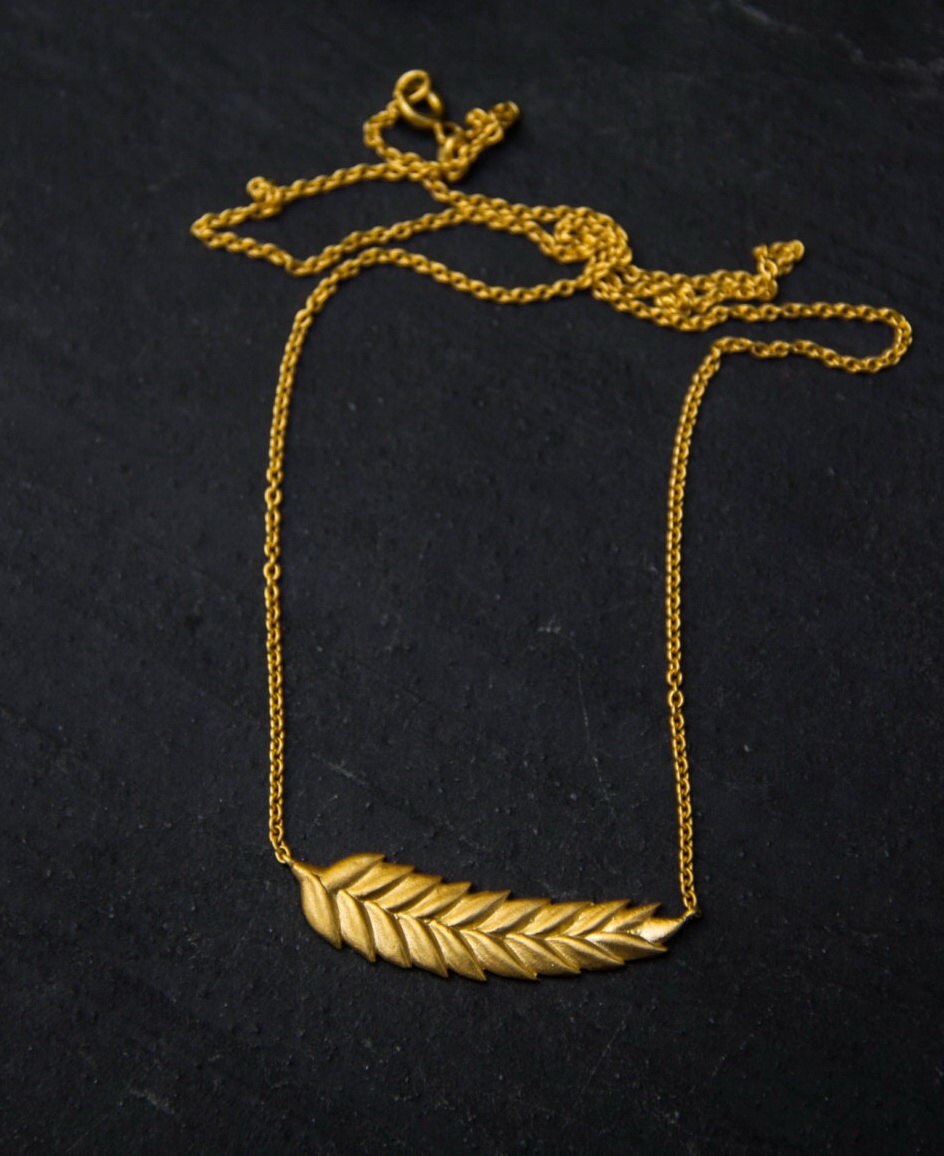 Wheat Flower Necklace main image 1