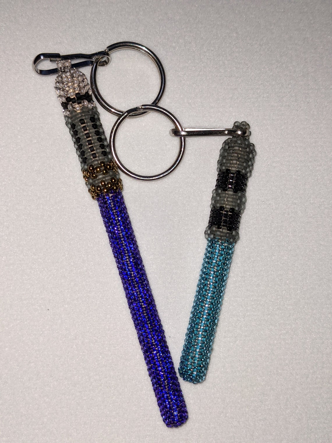 Beaded Lightsaber Keychains Etsy