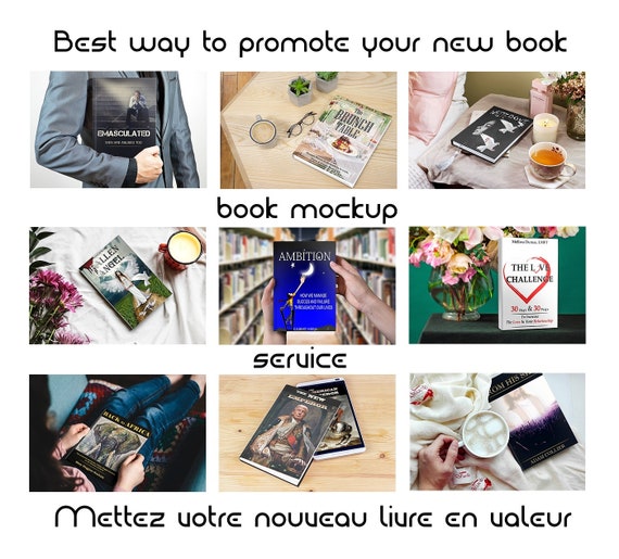 Service Of Book Cover Mockup For Ebooks Or Printed