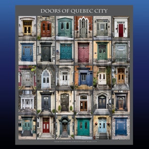 Poster of the doors of Old Quebec (English title)