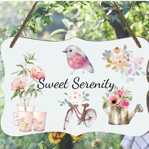 Custom Script  Watercolor Wood Panel Painting | Personalized Plaque Sign