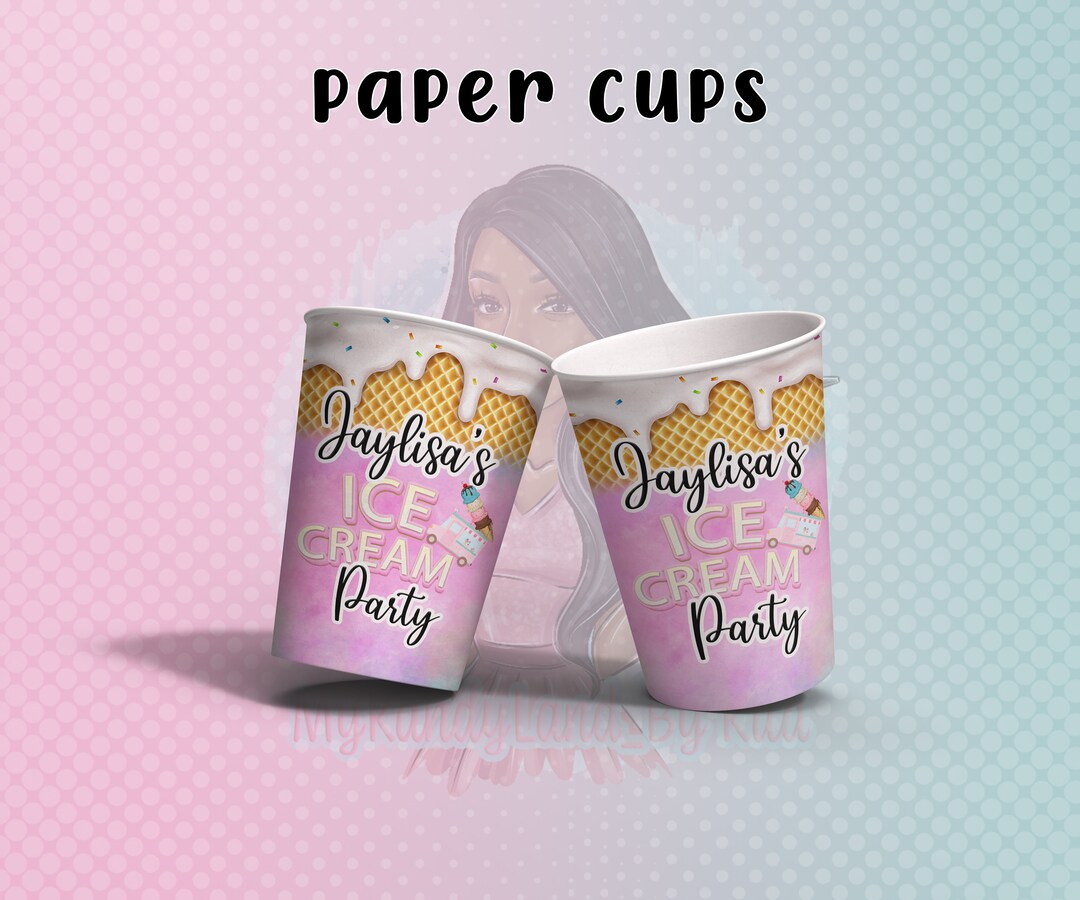 Custom Paper Cups. Paper Cup Party Favors. Party Personalized Cups. 8 ...