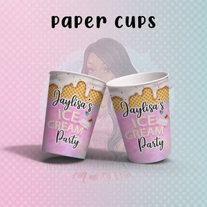Custom Paper Cups. Paper Cup Party Favors. Party Personalized Cups. 8 oz Paper Cups. Kids Parties