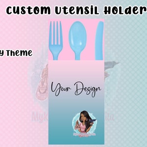 Custom Utensil Holder. Napkin Holder Pouch. Cutlery Pouch. Kids Parties. Baby Shower. Party Favors